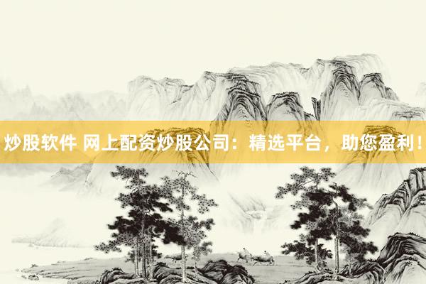 炒股软件 网上配资炒股公司：精选平台，助您盈利！