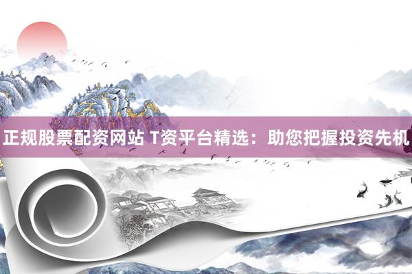 正规股票配资网站 T资平台精选：助您把握投资先机