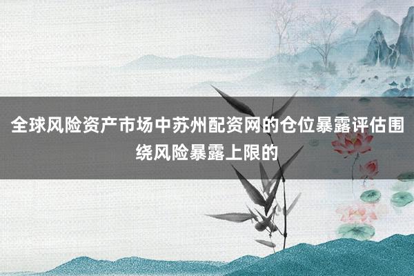 全球风险资产市场中苏州配资网的仓位暴露评估围绕风险暴露上限的
