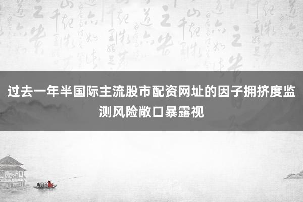 过去一年半国际主流股市配资网址的因子拥挤度监测风险敞口暴露视